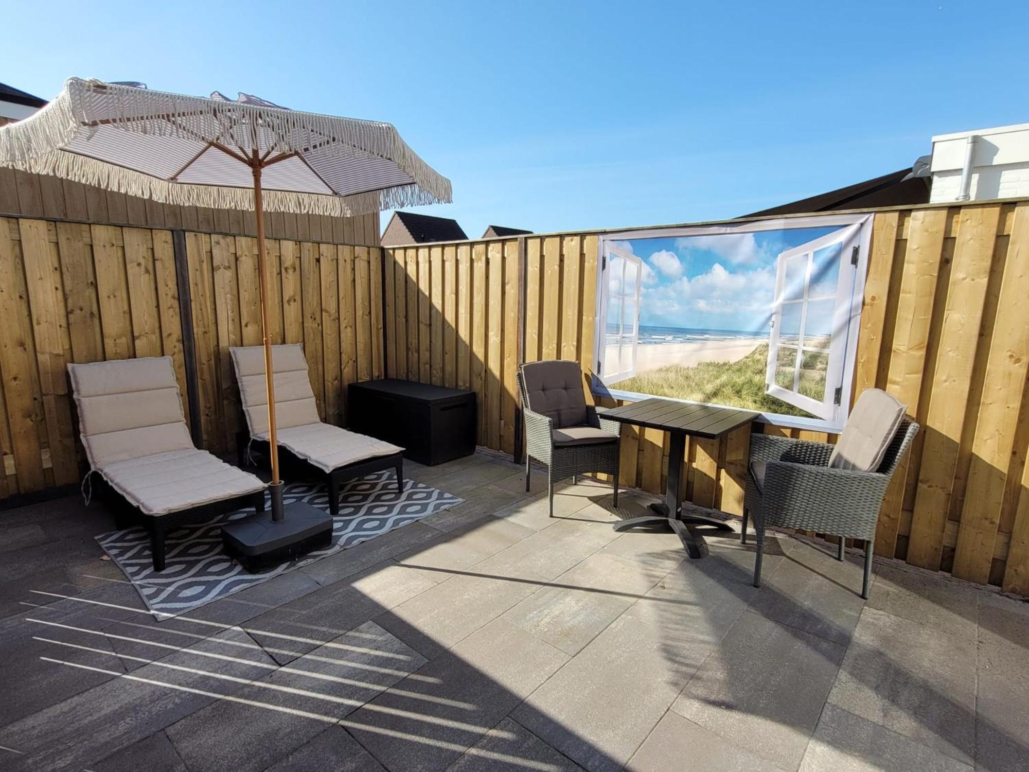 Luxe Kamer Langendam 48 Met Prive Terras Zoutelande Exteriér fotografie
